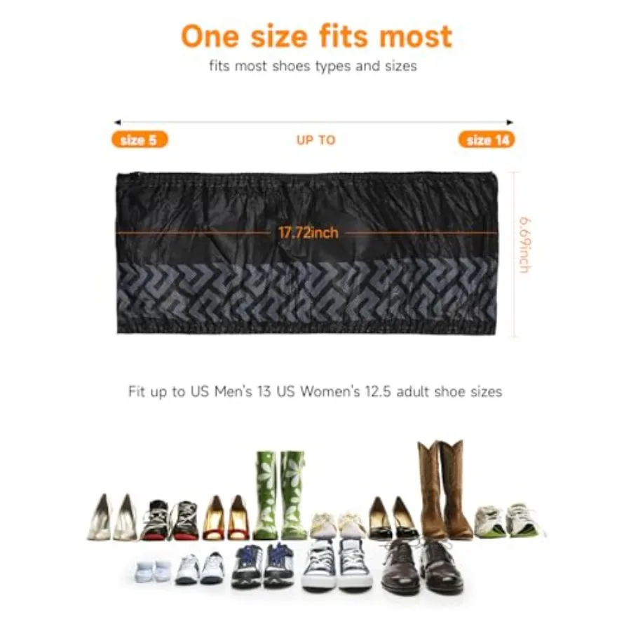 使い捨て滑り止め付き特大ブラックシューズカバー、通気性のある不織布製、屋内用、防水、再利用可能