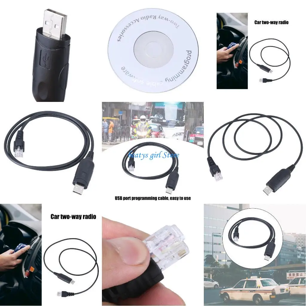 

C7AB Professional USB -программный кабельный кабельный кабельный кабель и игра для автомобильных радиостанций 600 610