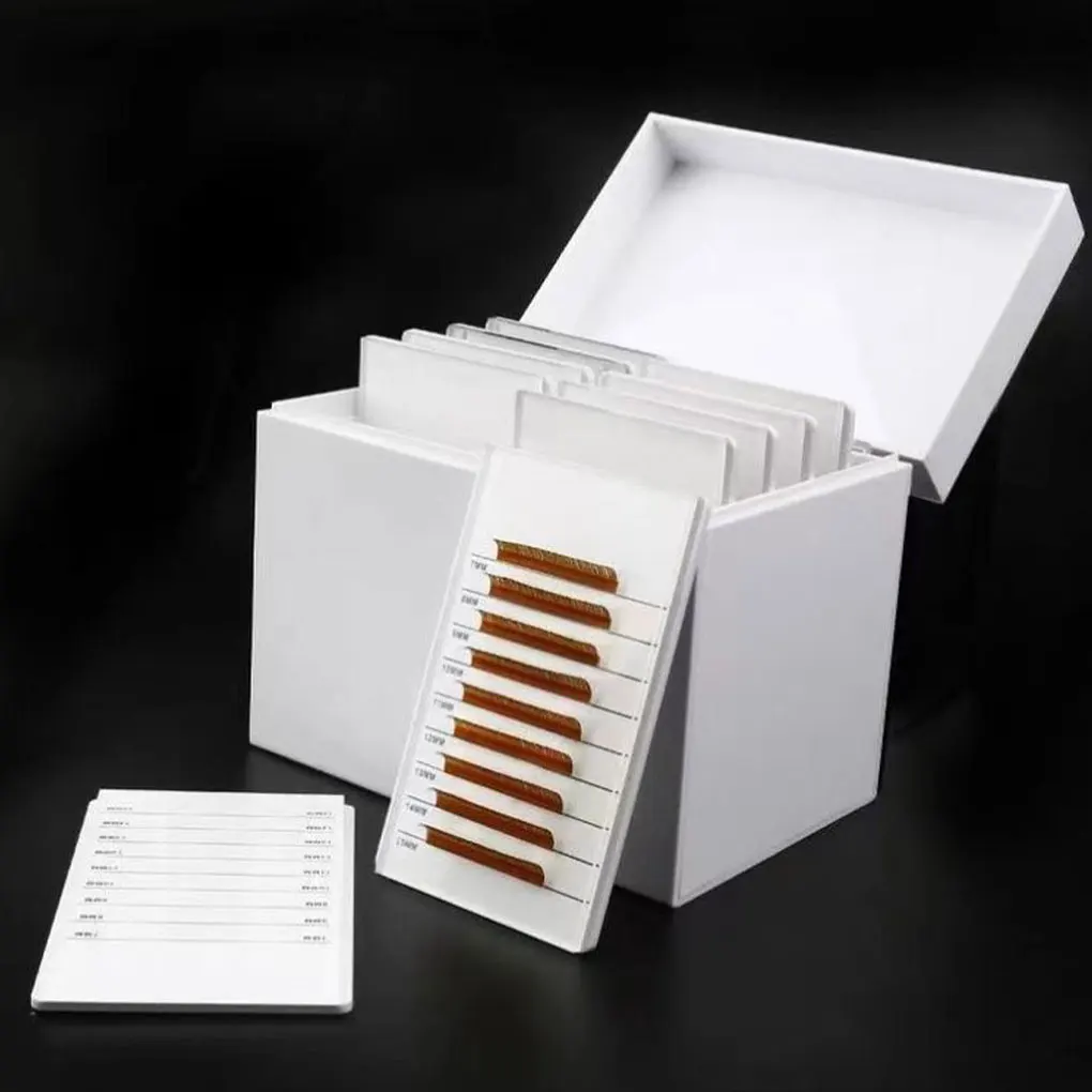 White 10 Layers Large Space Eyelash Box For Eyelash Extensions Easy Storage Eyelash Extension Holder