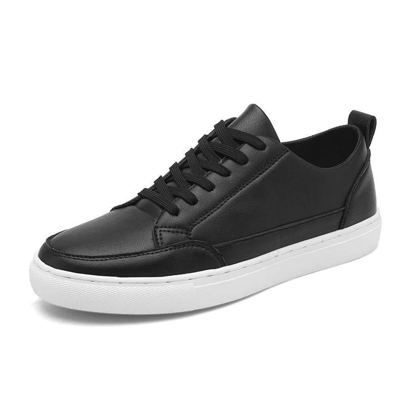 

Men's Genuine Leather Casual Shoes Black Sneakers Men Spring Autumn Shoes Man Fashion New Outdoor Leisure Walk Flats
