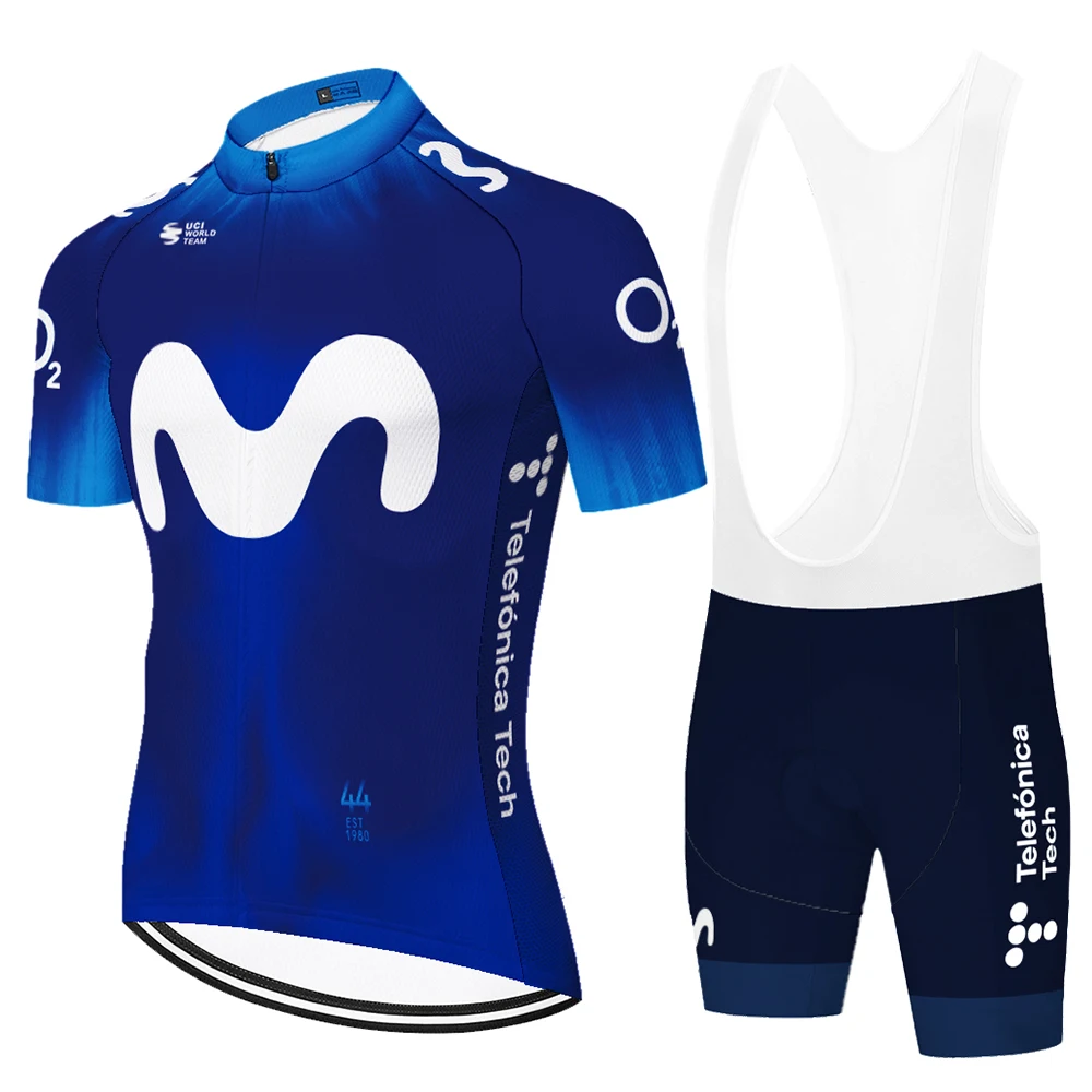 2023 Team Movistar cycling jersey men cycling set Maillot Ropa Ciclismo Jersey Men Summer Bike Jersey Set Bike Bicycle Wear MTB