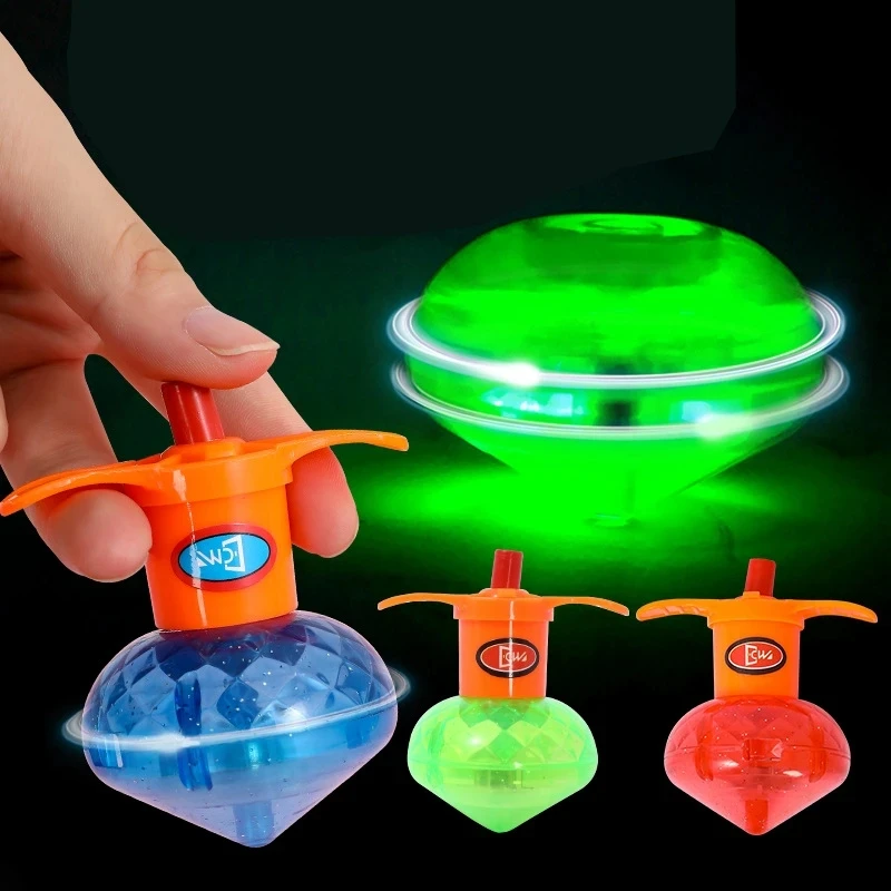 5/10pcs Glow Rotating Gyro Kid Toys Birthday Party Favor Gifts Kindergarten Guest Giveaways Christmas Gift Kids Gift Bag Fillers