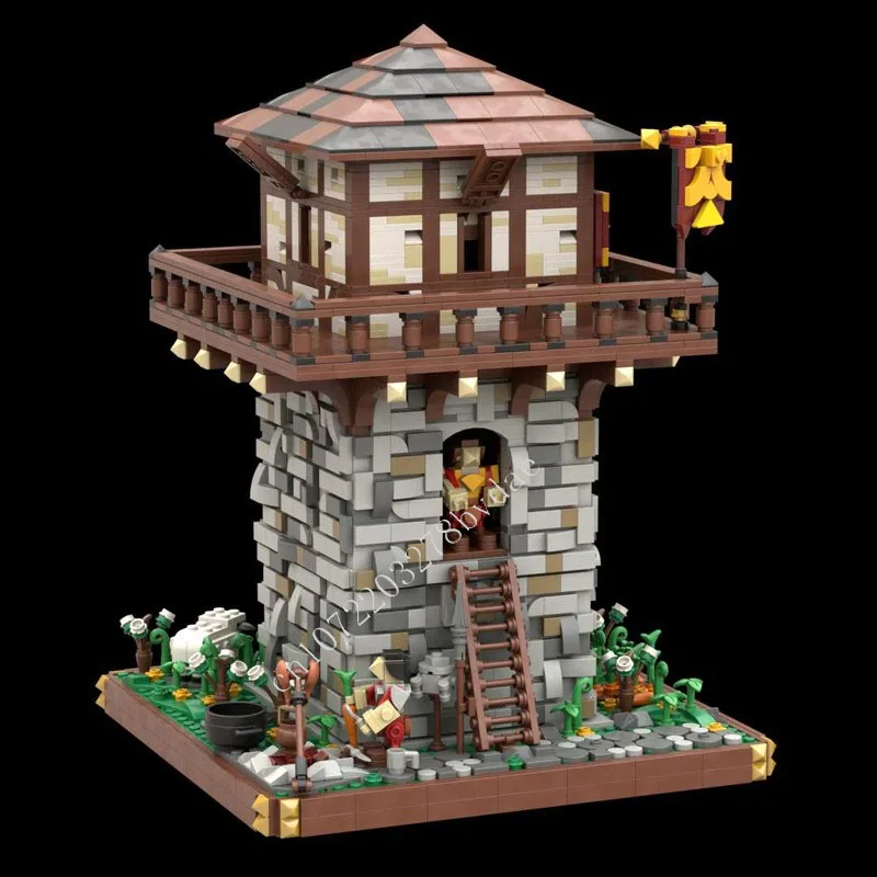 3794PCS Roman Limes Watchtower MOC Creative street view Model Building Blocks Architecture DIY Education Assembly Model Toy Gift