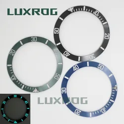 38mm BGW9 Luminous Ceramic Bezel Insert Fit 40mm Watch Case Black Blue Green Ring For Seiko Rlx Submarine Gmt Skx007 Seahorse