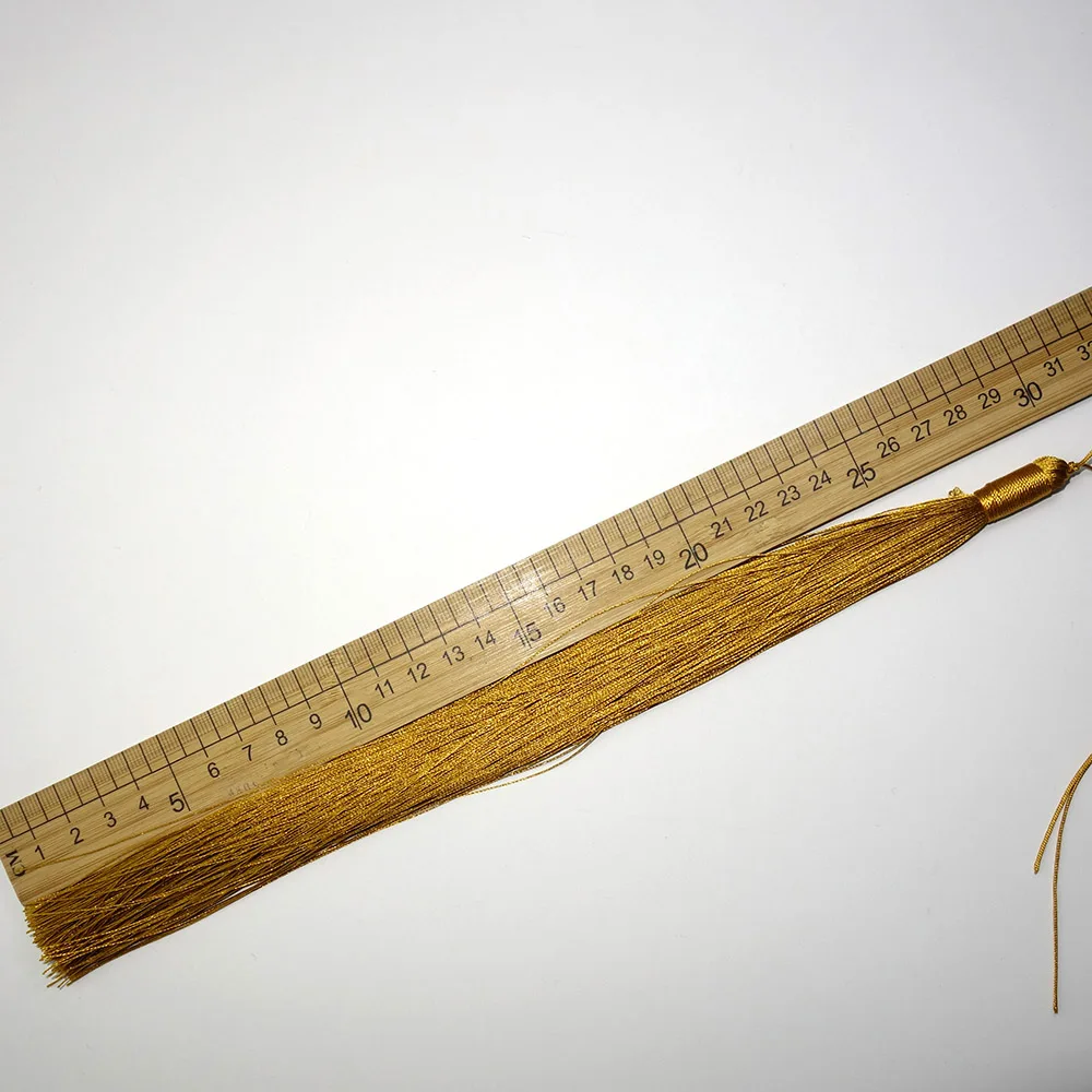 30CM Long Vertical Chinese Knot Hanging Tassels Polyester Thread Anti-crease Costume Clothing Decoration Kotoho For DIY Crafts