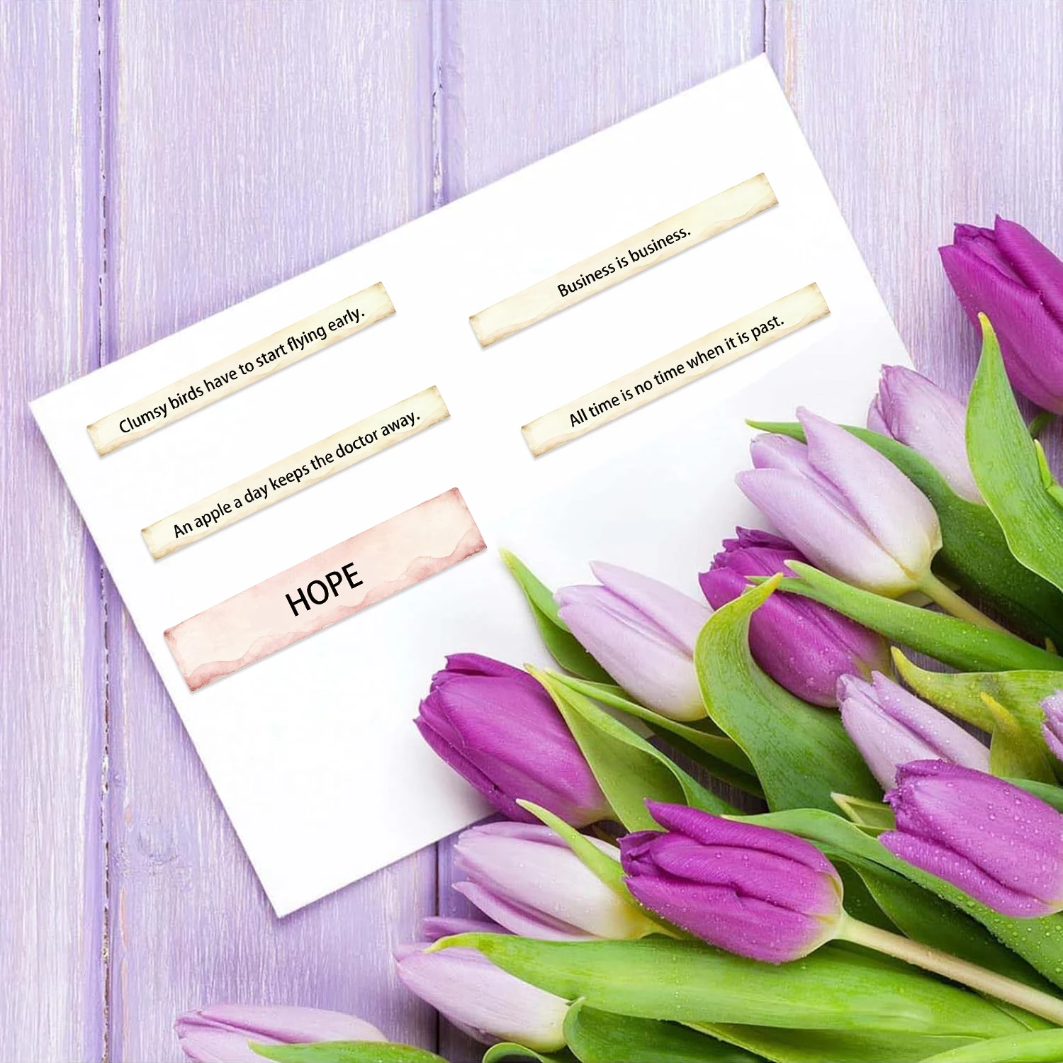 50PCS Cartoon Retro Tags Stickers Creative Vocabulary Graffiti Decoration DIY Notebook Suitcase Phone Water Cup Guitar Kids Toys