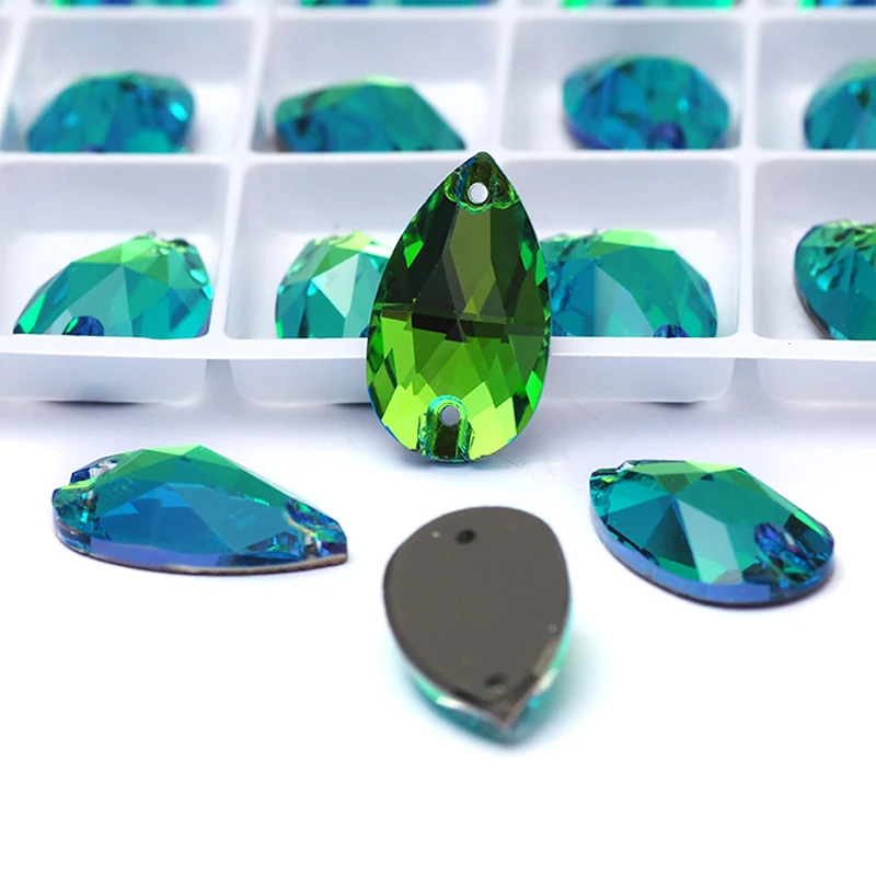 Pubrilex Sphinx All Shapes Aufnähbare Strasssteine, Flache Rückseite, Abgeschrägte Kristalle zum Aufnähen für Kleidungsstücke und Dekorationen – Detail 10