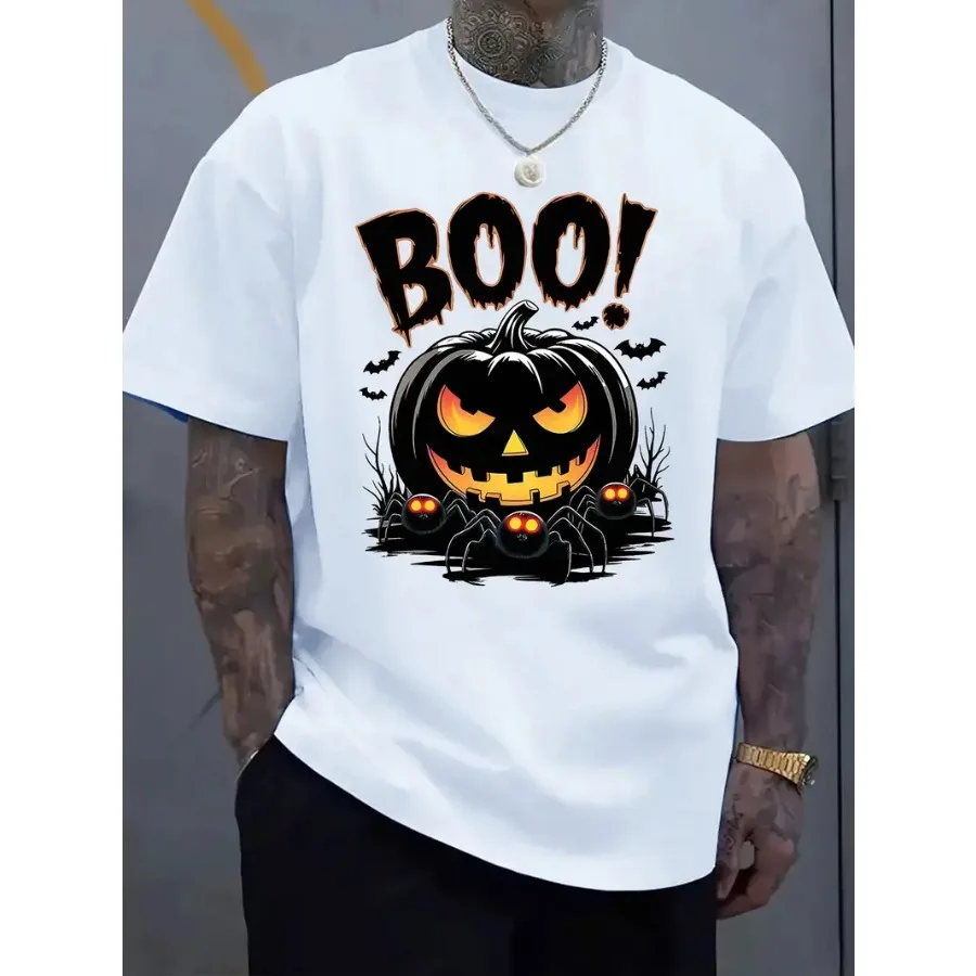 

Halloween Humorous Horror-themed T-shirt Loose And Comfortable Short Sleeves Personalized Pattern