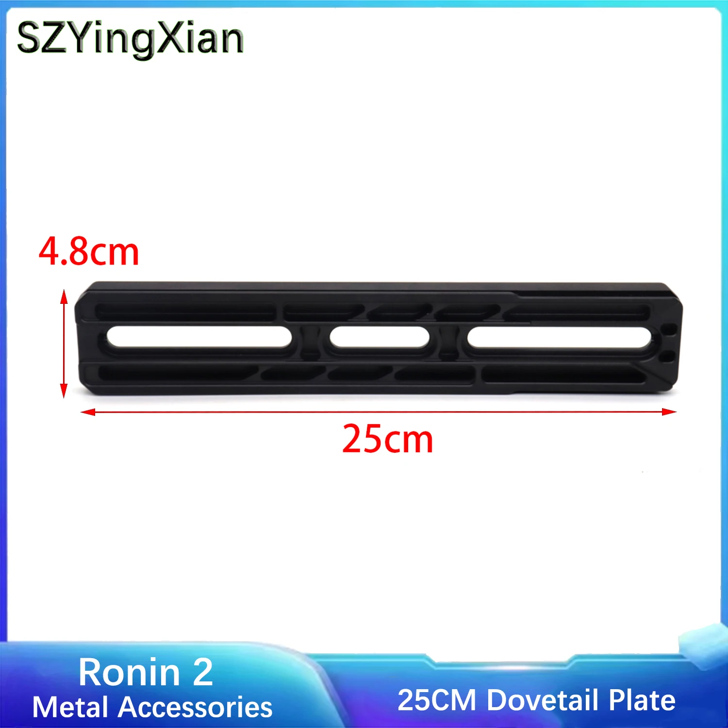 Ronin 2 Extended Dovetail Sliding Plate Aluminum Balance Rail For DJI Ronin2 Counterweight Adjust Quick Release Plate