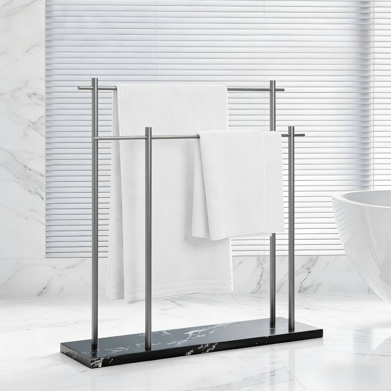 Vertical Towel Racks Removable Towel Holder Foldable Bathtub Bathroom Accessories Multifunctional Hanger Bath Hardware Household