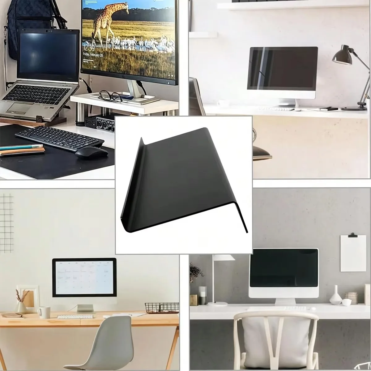 1 Transparent Acrylic Keyboard Stand - Ergonomic Tilt Design | PMMA Material, Height-Adjustable Tray, Suitable for Home/Office