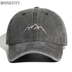 Fashion Retro New Simple Embroideried Washed Cotton Baseball Cap for Men Women Outdoor Snapback Vintage Dad Hats Casquettes