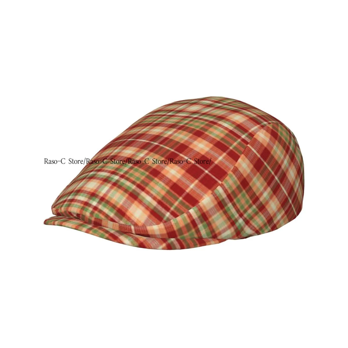 Adult Flat Cap Tartan Plaid Pattern Unisex British Style Newsboy Cap Ivy Peaked Hat Casual Outdoor Driving Beret Hat