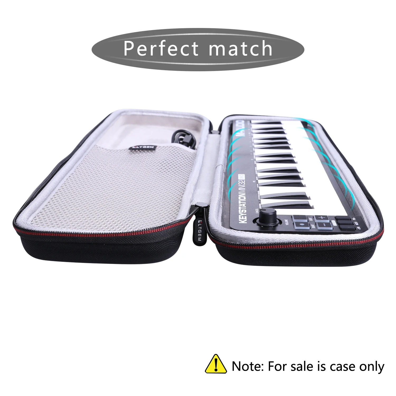 LTGEM EVA Hard Case for M Audio Keystation Mini 32 MK3 Ultra Portable MIDI Keyboard Controller