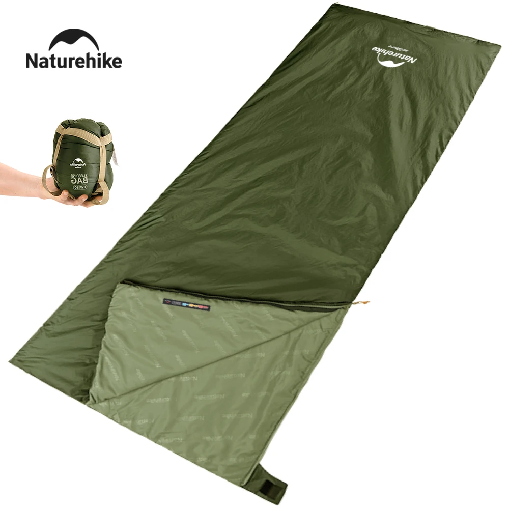 Naturehike 2026 Novo Saco de Dormir para Camping Impermeável Ultraleve 3 Estações, Saco de Dormir Grande para Viagem com Sistema de Emenda