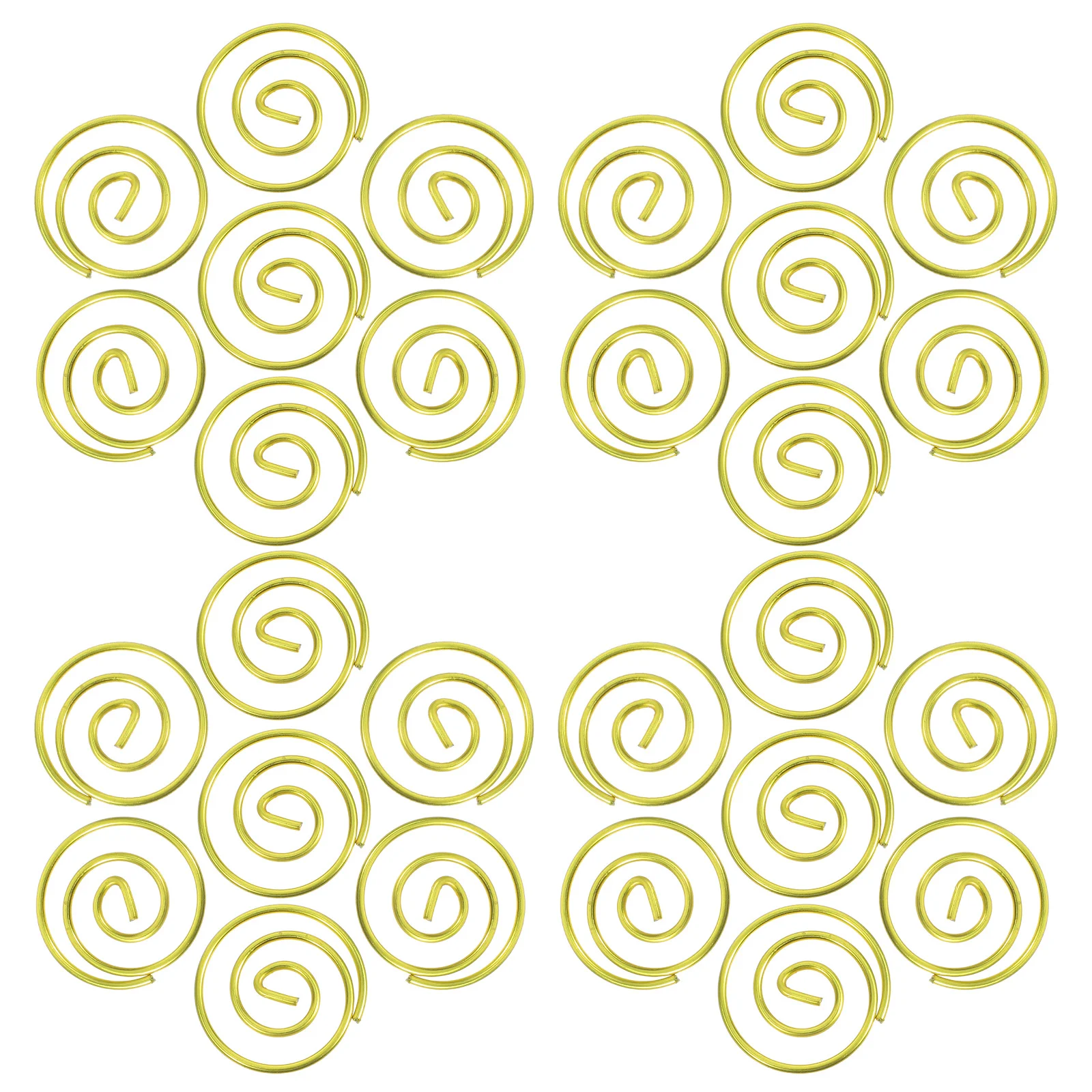 100Pcs Round Metal Paperclips Circular Wire Document Organizers Small File Clamps for Efficient Office and Planner Organization