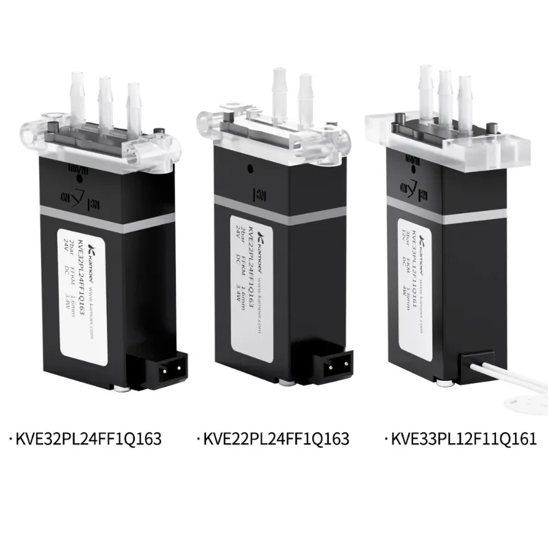 Kamoer for KVEB 12V 24V Micro Solenoid Valve for Water Air Control Three Way Direct Acting Valve for Industrial Automation
