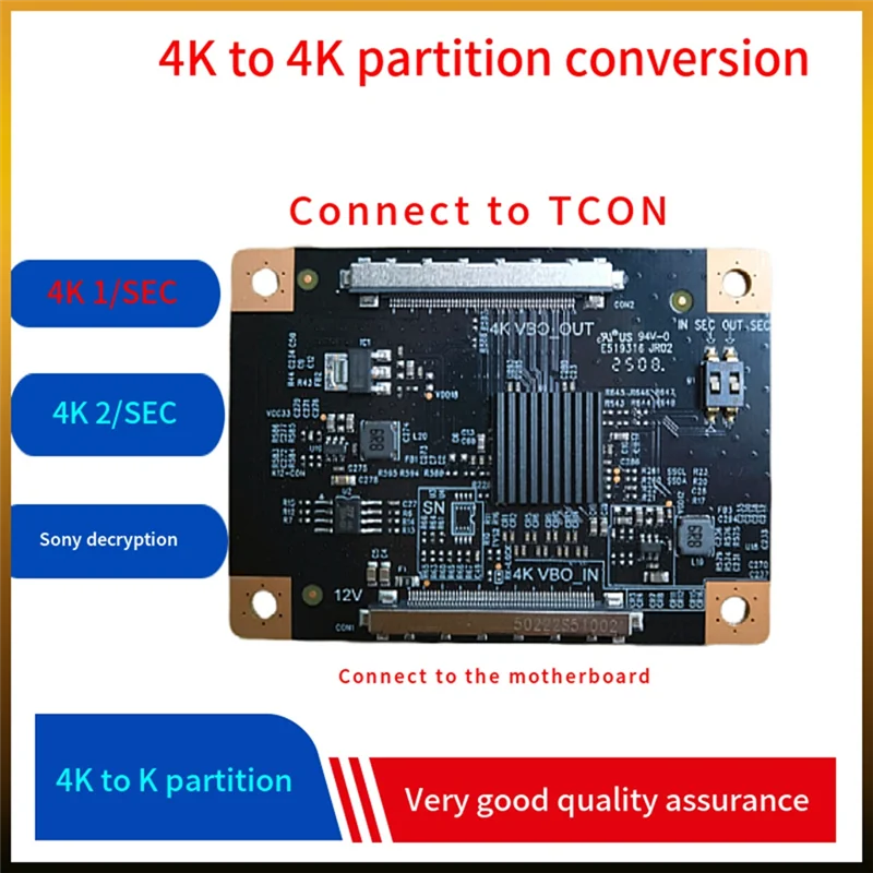 

【Superdeals】TV Display Image Magnification Board 4K 60Hz To 4K 60Hz Converter Plate To Change Single Dual Partition Screen Displ