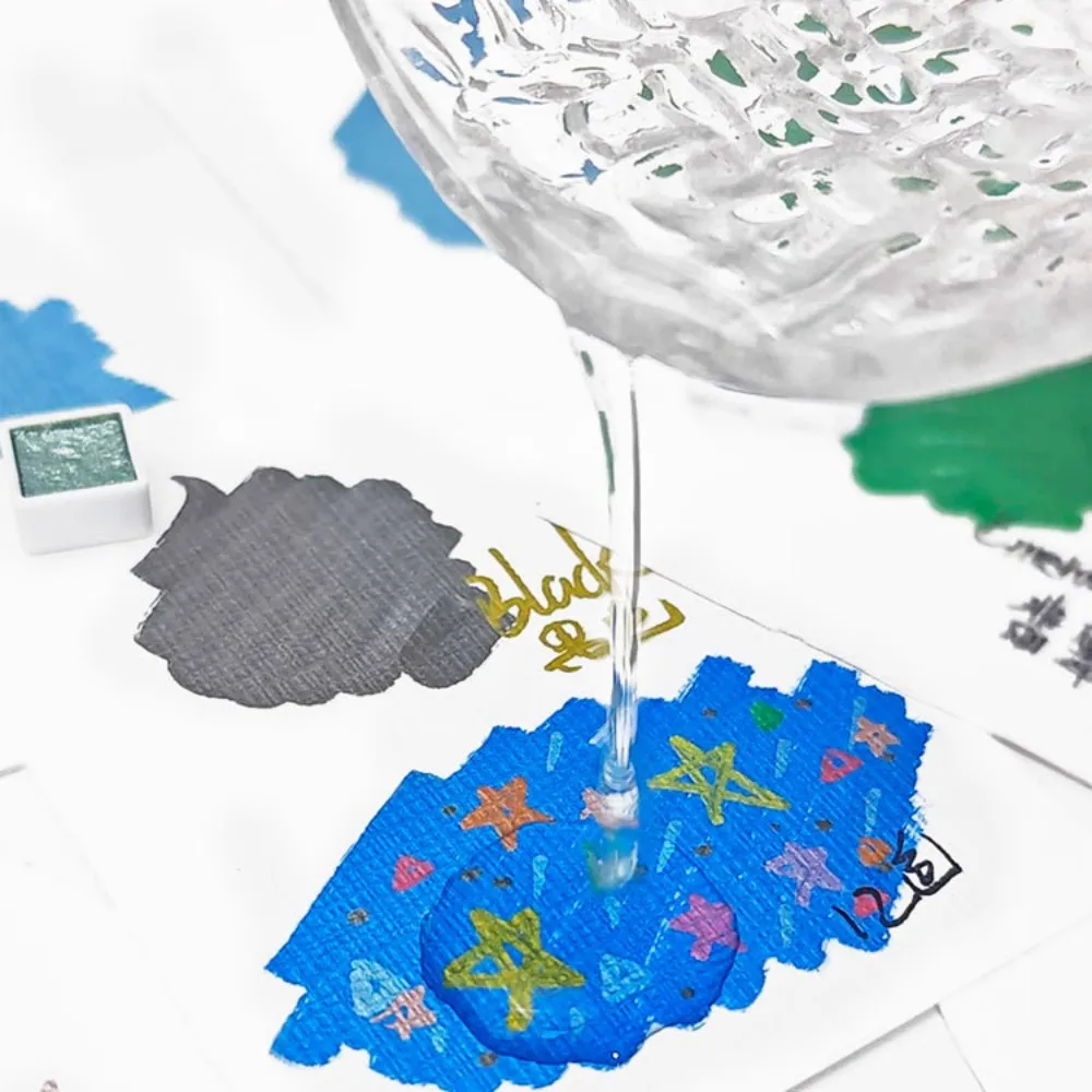 أقلام علامات معدنية للورق الأسود ، لوحة صخرية زجاجية ، قصاصات ذاتية الصنع ، ألبوم ، أدوات مكتبية للطلاب ، 12 لونًا