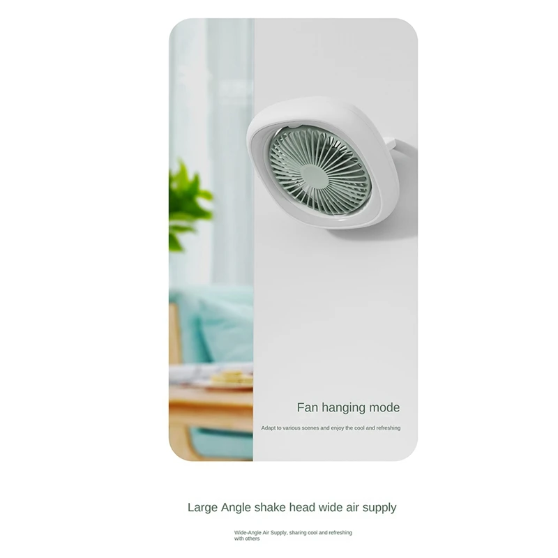 Потолочный вентилятор с дистанционным управлением Осциллирующий вентилятор 7 дюймов 4000 мАч 4 передачи и теплый свет Светодиодная лампа USB Настольный потолочный вентилятор Простой в использовании A