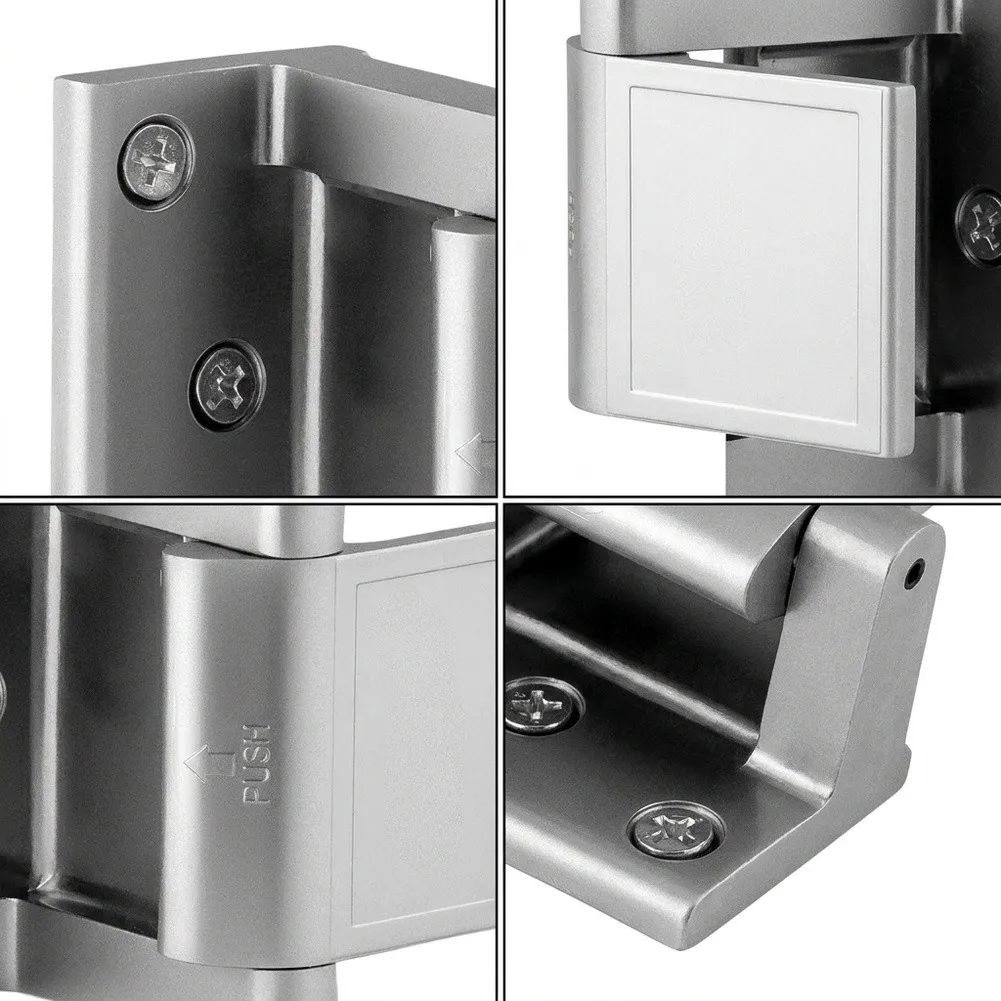 Privacy Door Latch Zinc Alloy Build Satin Nickel Color for Inward Opening Doors Simple Mounting Process All Screws Provided