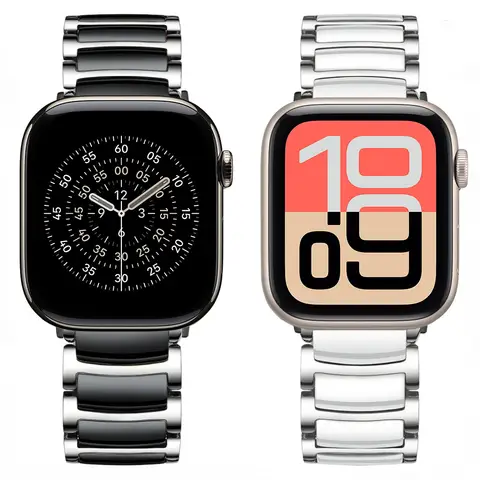 Bracciale in ceramica per cinturino Apple Watch 49mm 46mm 45mm 44mm 42mm 41mm 40mm cinturino iWatch serie Ultra 3 11 10 9 8 7 6 5 SE cintura