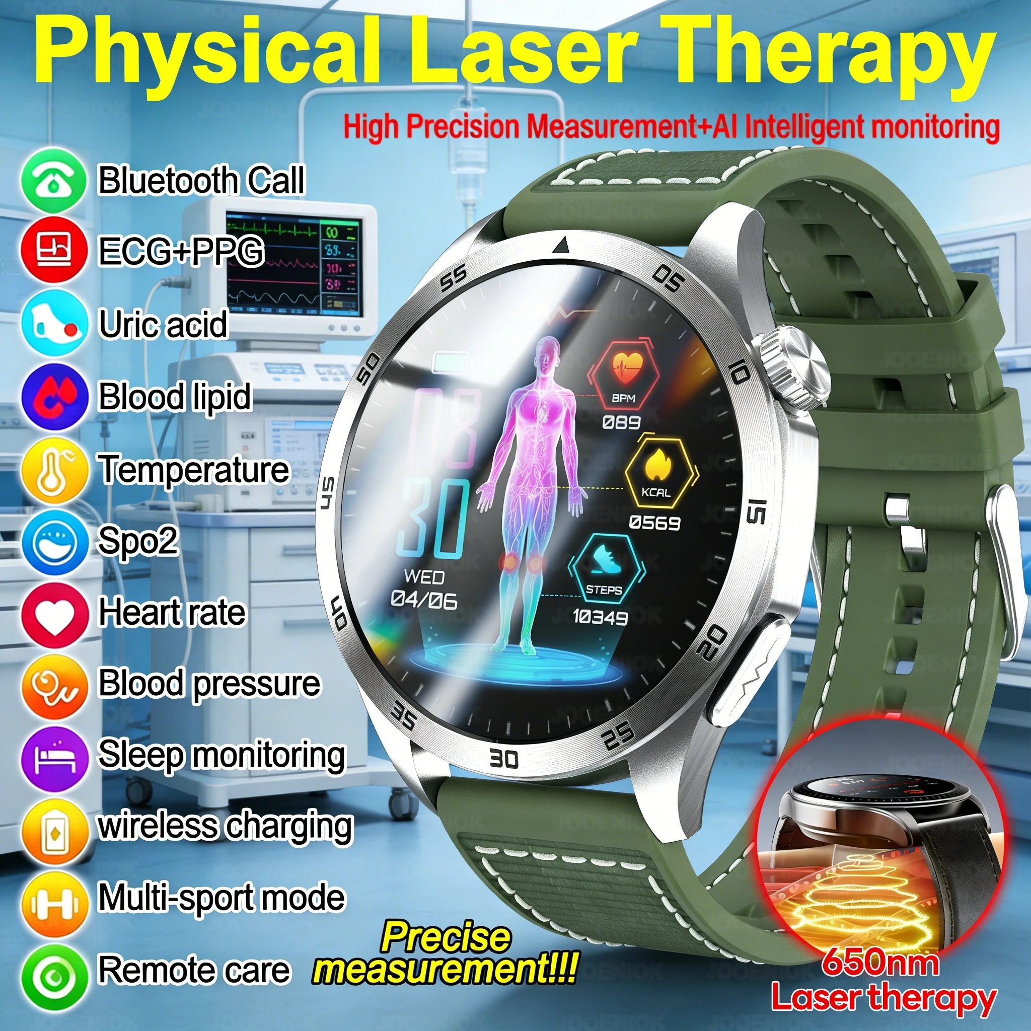 

Новые смарт-часы 2026 года для анализа состава тела: ЭКГ+ППГ, измерение уровня мочевой кислоты, артериального давления, уровня кислорода в крови, с функцией звонков, для мужчин и женщин