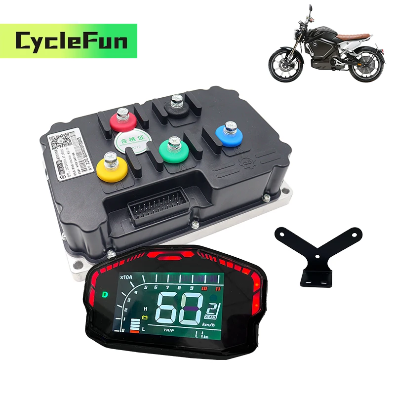 

Контроллер FarDriver ND96850 96 В постоянного тока 6 кВт-8 кВт 450 А с Bluetooth и дисплеем DKD для комплектов для переоборудования электрических мотоциклов и скутеров