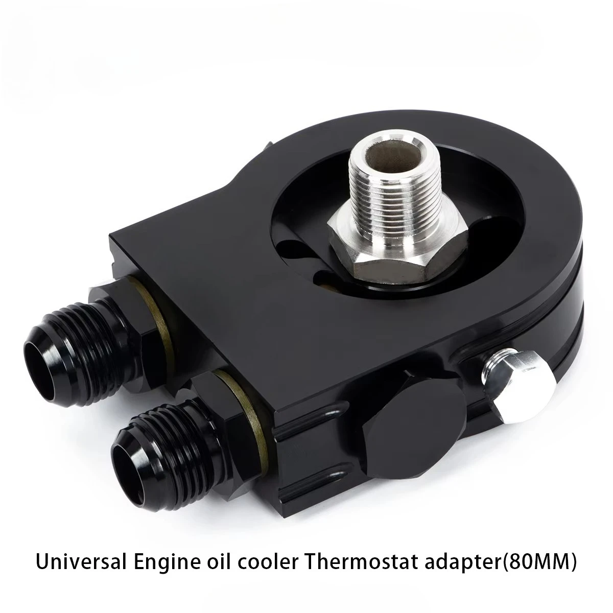 Universal Oil Cooler Thermostat Adapter 80mm Aluminum Alloy New Model AN8/AN10 Accessories