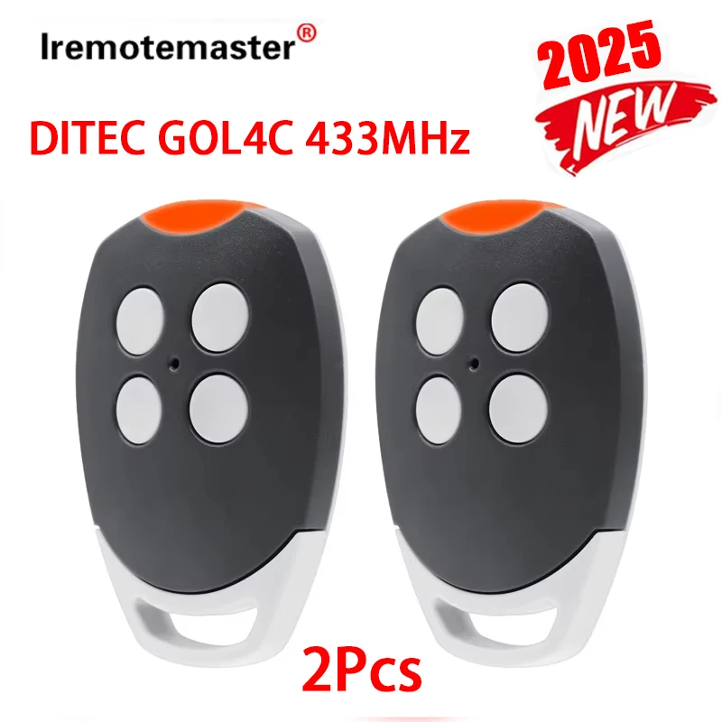 

2025 New For DITEC GOL4C Garage Door Remote Control 433MHz Fixed Code Replacement Gate Openers Replacement Handheld Transmitter