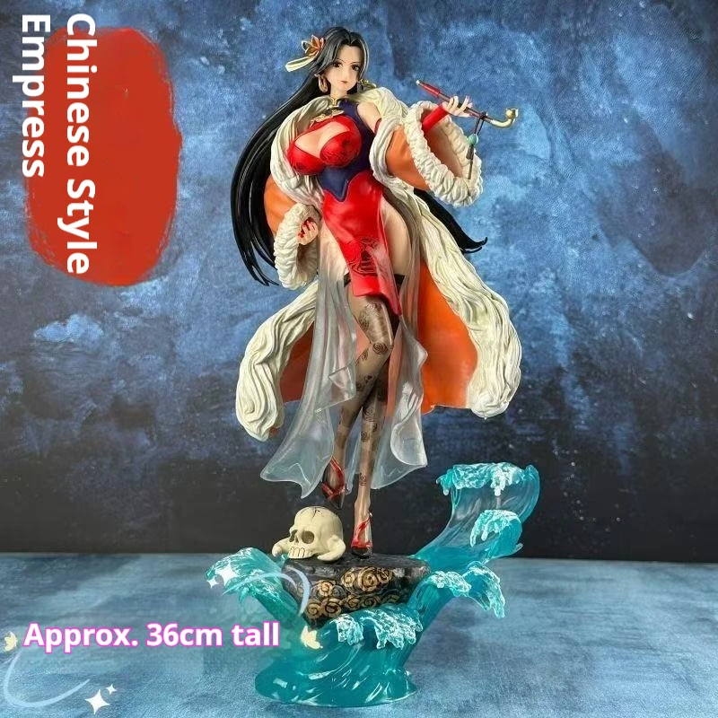 

36 см цельный Боа Хэнкок аниме фигурка девушки китайский стиль Cheongsam экшн-модель статуя Gk фигурка коллекция декор для рабочего стола