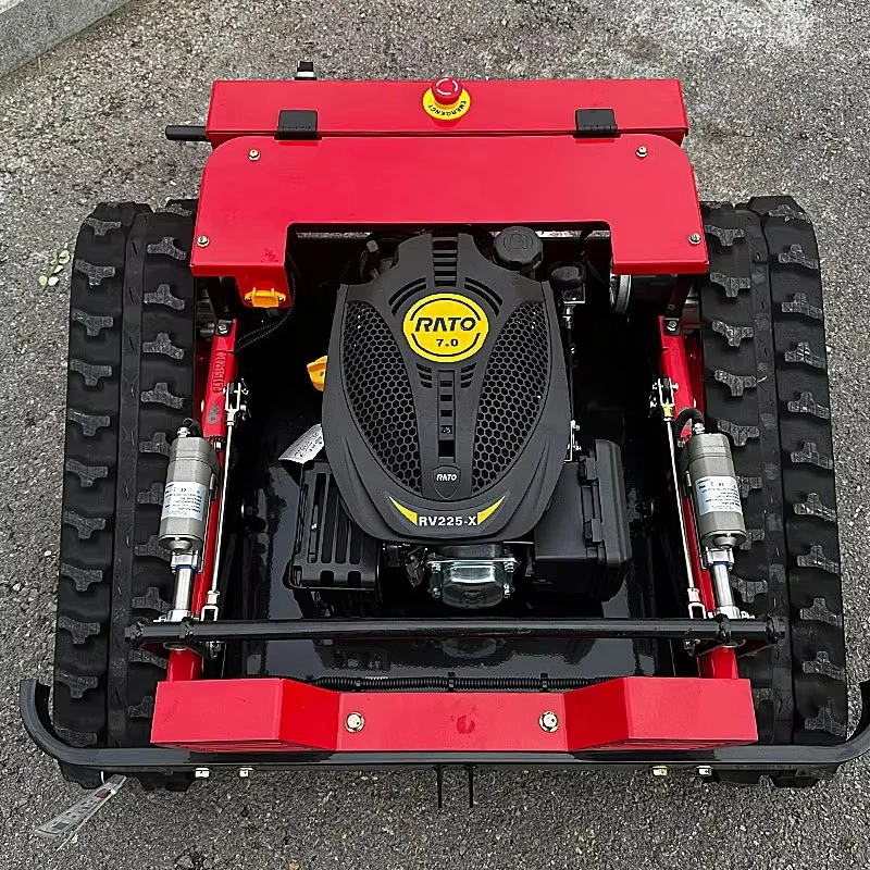 Customized Remote Control Tracking Lawn Mower Farm Garden Fully Automatic Lawn Weeding Robot Cutter for Steep Slopes Mower