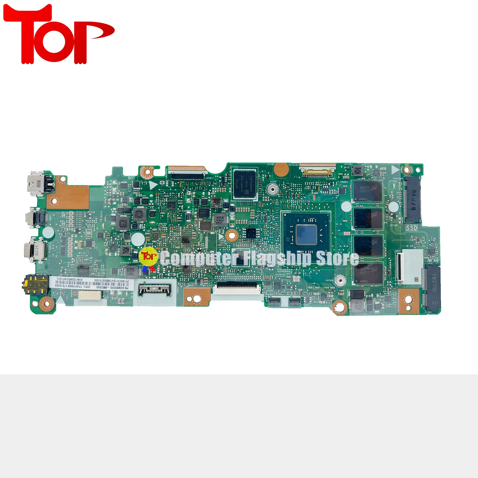 KEFU TP401MAS Laptop Motherboard For ASUS TP401MA TP401M R406MA Mainboard N4000 N5000 4G OR 8G-RAM 128G-SSD 100% Working