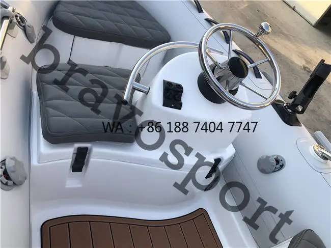 Hot Sale Fiberglass Rib Boat 300cm Strong Fishing Sport Boat White PVC Hypalon Tube China Professional Manufacturer