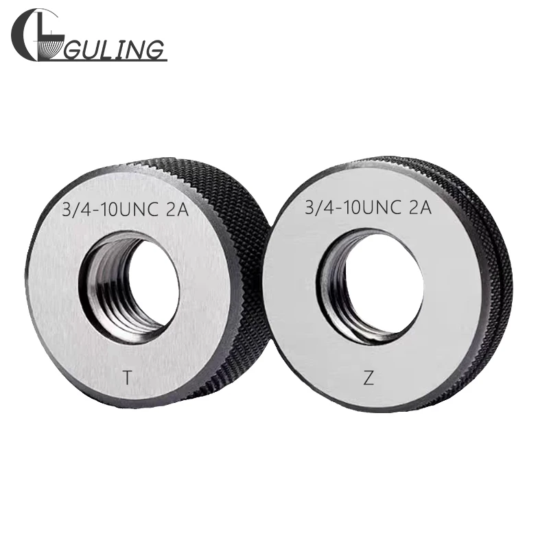 GULING 1 КОМПЛЕКТ (1*GO+1*NOGO) Американский нестандартный метрический кольцевой манометр с мелкими зубьями Точность 2A UNC/F/EF/S 6-32-1/4 5/16-28 10-24