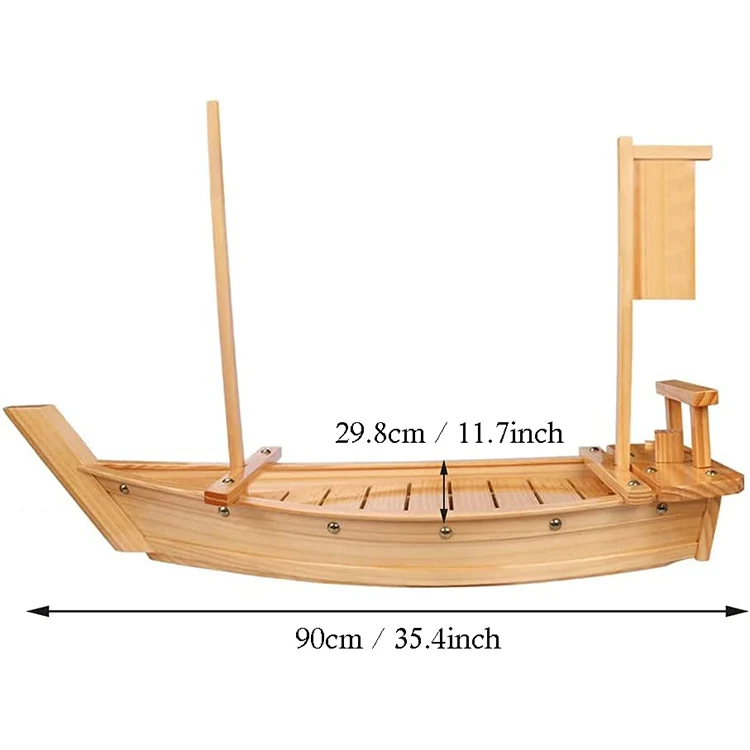 Wooden/Bamboo Sushi Boat at Food/Fruit Factory