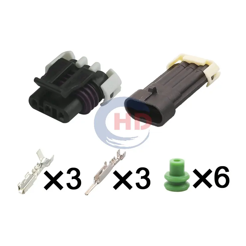 

1-20 sets 3 pin MAF/CAM Equivalent Connector Kit HD035Y-1.5-11 12059595 224-394-025