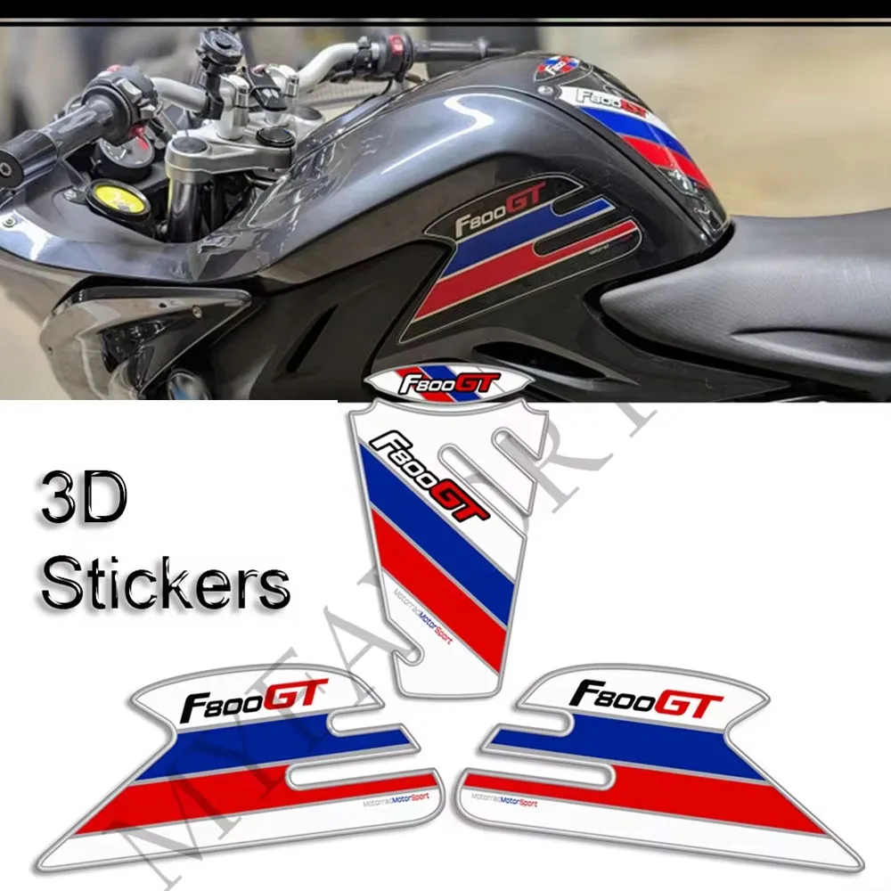 

Motorcycle For F800GT F 800 GT Tank Pad Side Grips Gas Fuel Oil Kit Knee Anti-scratch Protector3D Stickers Decals