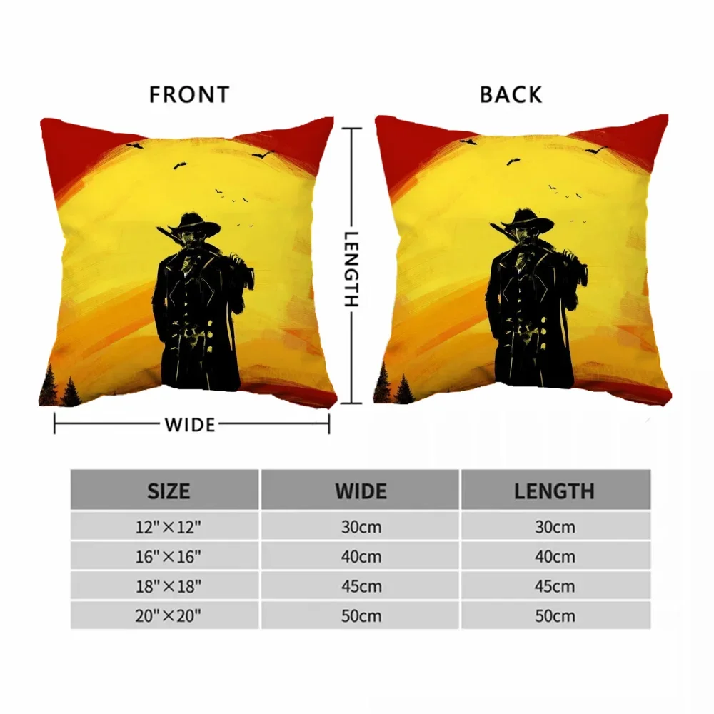 Red Dead Redemption Decorative Pillowcase Decor 40x40 Cushion Cover 45x45 Cushions Covers Pillowcases 50x50 Pillow Cases 45*45 ×