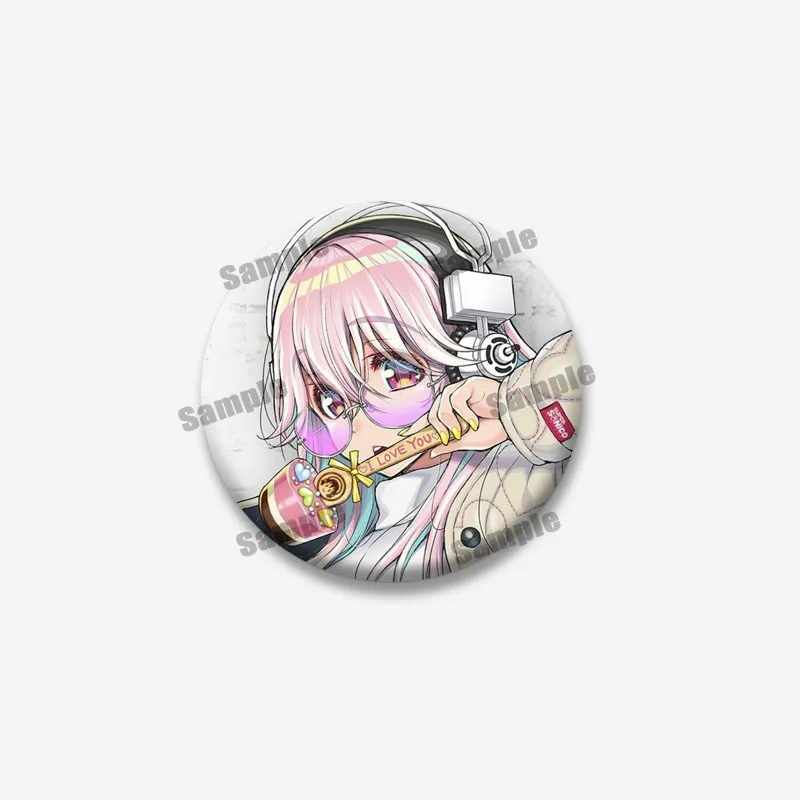 الكرتون الظاهري المغني سوبر سونيكو موضة بروش صفيح لينة زر دبابيس شارة مجوهرات لسترة حقيبة اكسسوارات المشجعين الهدايا