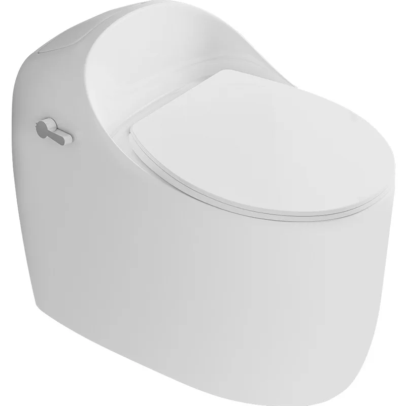 New personalized indoor household anti-blocking one-piece floor row super swirl siphon modern simple round toilet