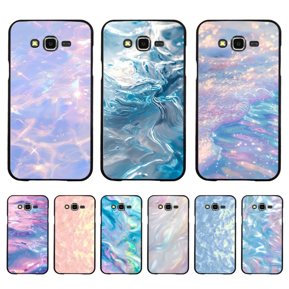 Aurora Water Ripple  Phone Case For Samsung J 7 plus 7core J7 neo J6 plus prime J6 J4 J5 Mobile Cover