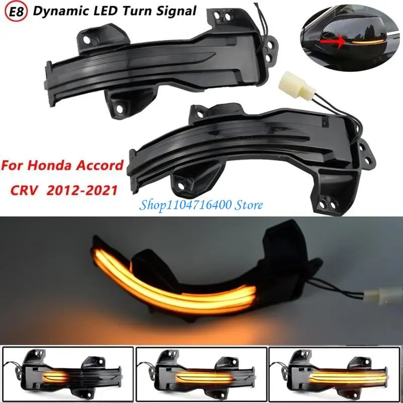 

y1gd 2pc LED Dynamic Marker Turn Sequential Lamp For CRV Fit for Ody