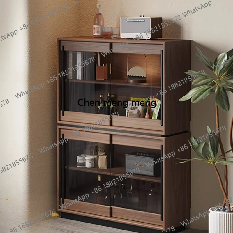 

Creative Bookcase Wine Cabinet Storage Dust-proof Glass Sleek Wine Cabinet Special Useful Bar Furniture Drankenkast