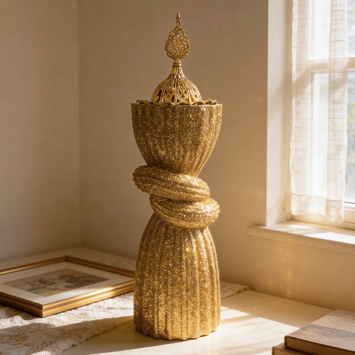 豪華なスパンコール付きフロッキーカーテン、エレガントなキラキラ光る窓用ドレープ、リビングルーム用、ラマダン装飾、グリッターベルベットルームデコレーション