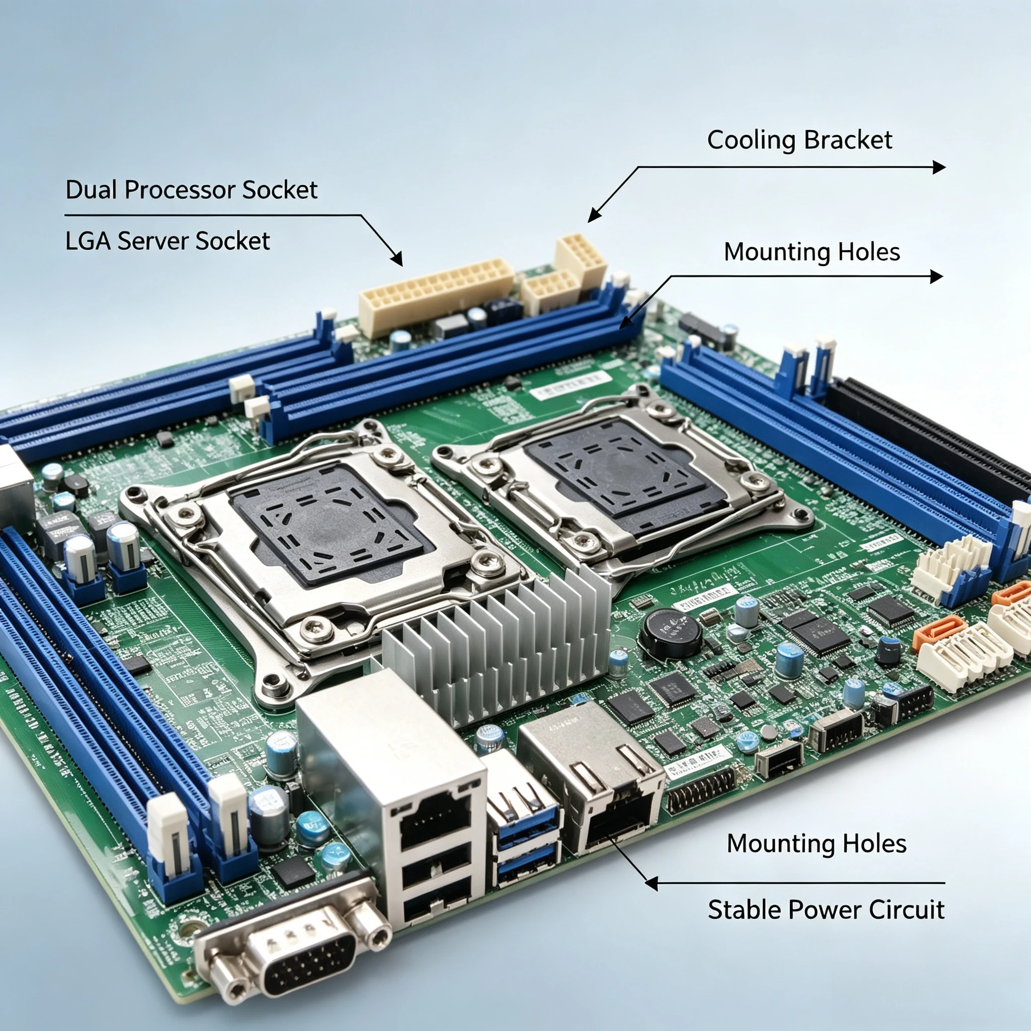 X10DRL-i Dual Server Motherboard, C612 Chipset LGA2011-3, Supports  Xeon E5-2600 V3 V4 CPU, ATX Workstation Mainboard