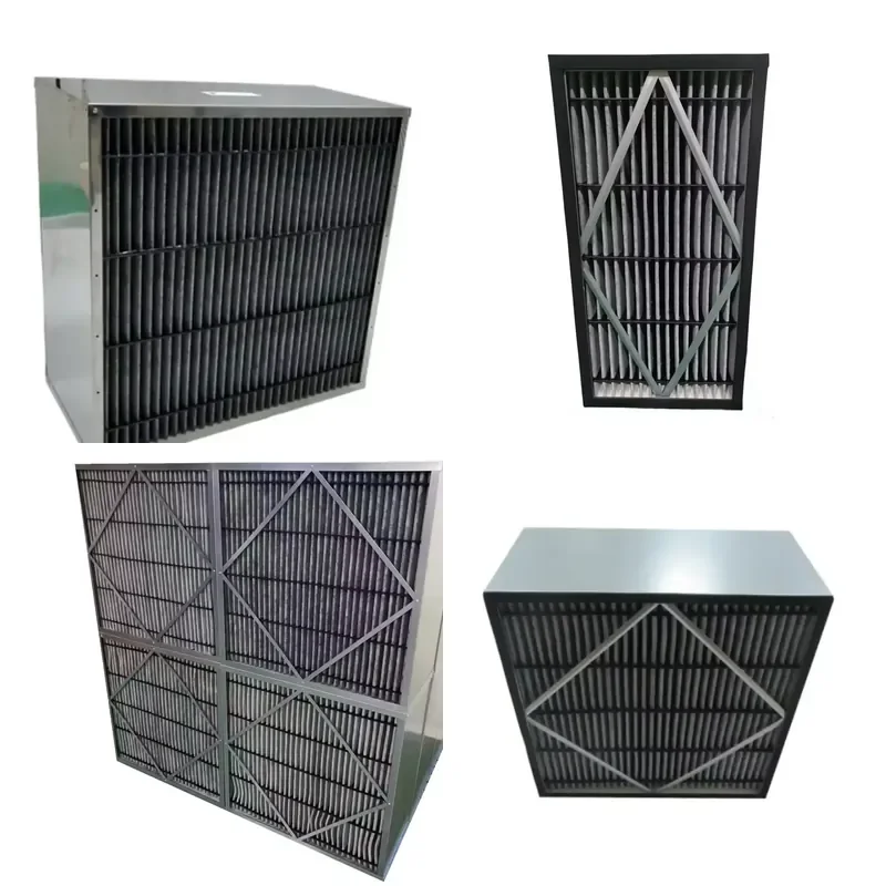 Factory Price Industrial Activated Carbon Filter with Galvanized Frame for Air Purification System High Efficiency Industrial