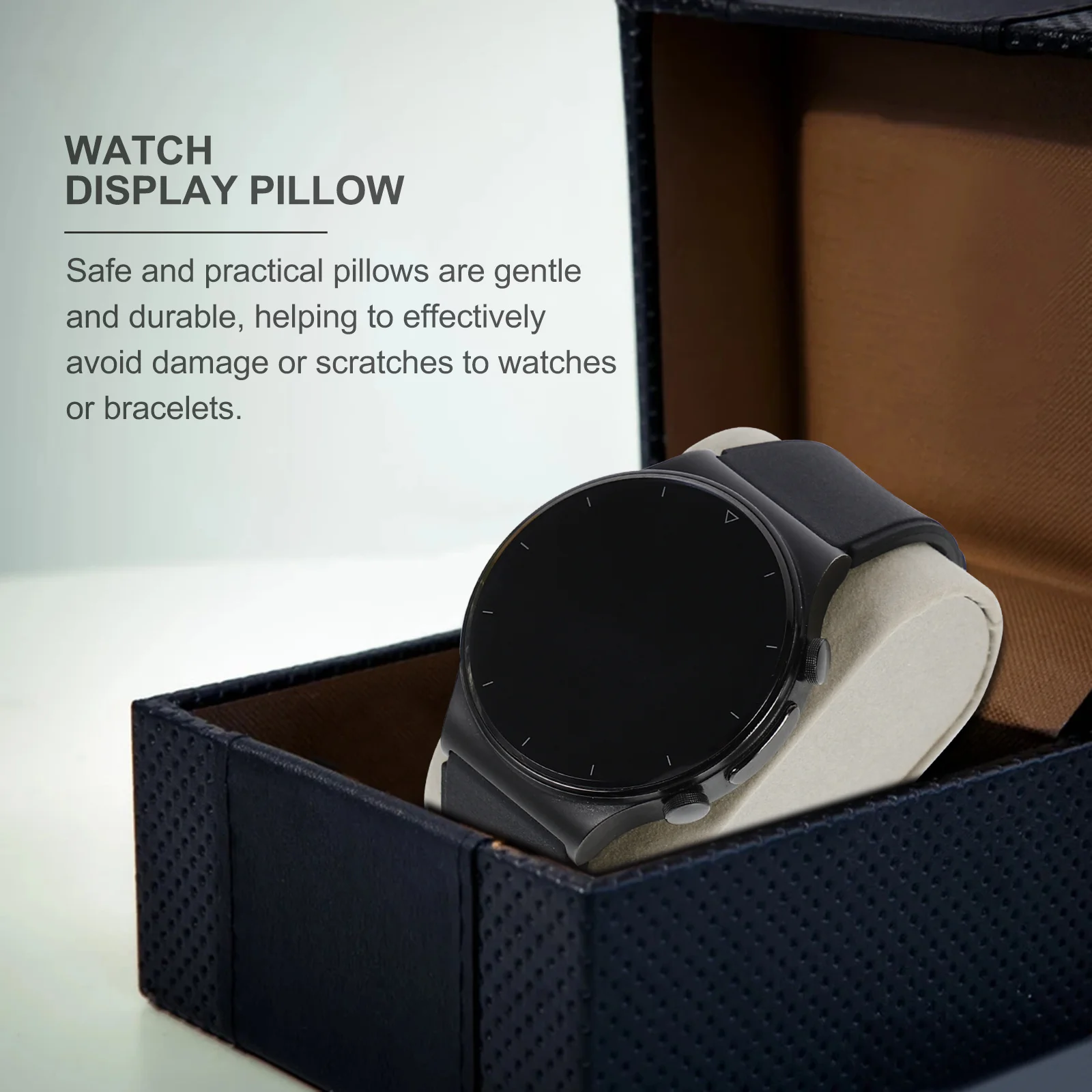 

6pcs Watch Display Pillow Bracelet Bangle Chain Pillows Gray Color Portable Cushion for Men Women Jewelry Show Case