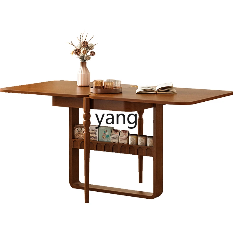 

xyy retro folding dining table and chair combination modern simple small apartment family dining table