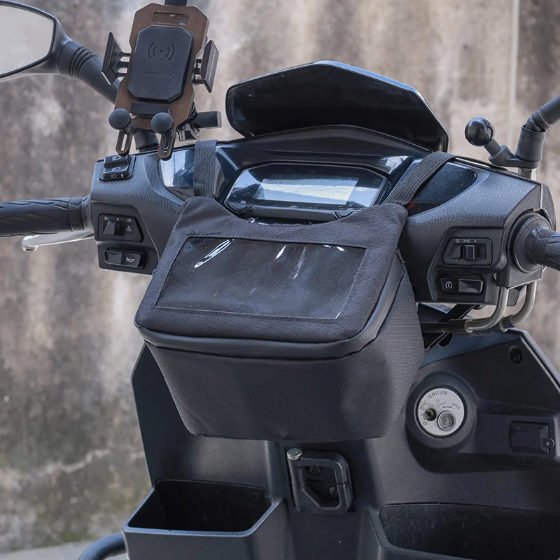 ★▲Front Motorcycle Bag Touch Screen Waterproof Cycling  Handlebar Storage Waist Bag Handlebar Bag Portable For  Hik